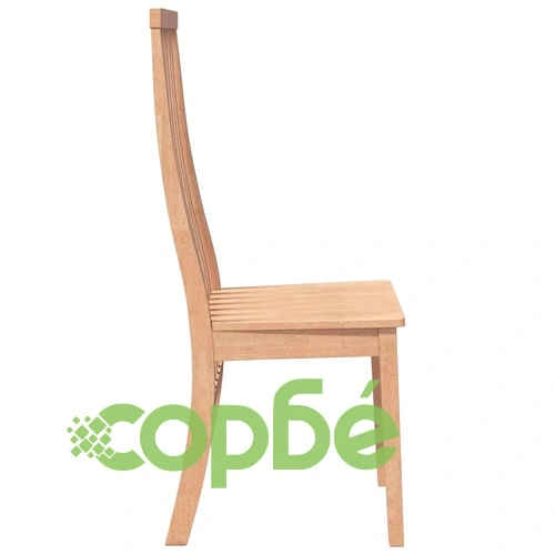 Трапезни столове от масивно каучуково дърво - комплект от 2 броя ➤ топ цена ➤ sorbe.bg