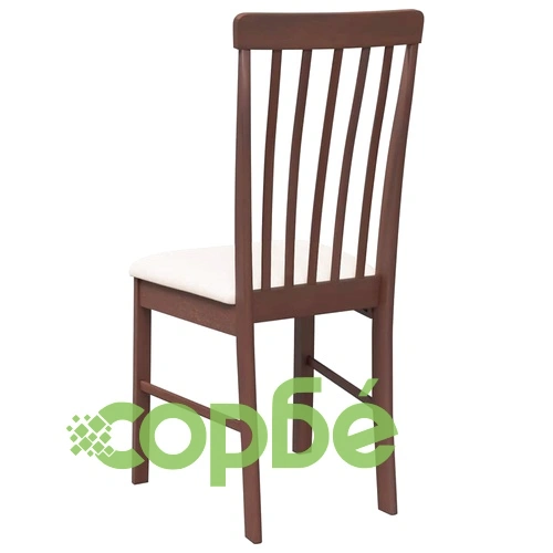 Трапезни столове с възглавници 2бр Кафяв масивна дървесина гума ➤ топ цена ➤ sorbe.bg