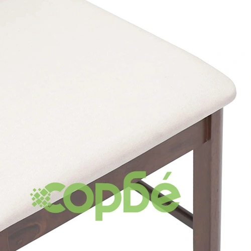 Трапезни столове с възглавници 2бр Кафяв масивна дървесина гума ➤ топ цена ➤ sorbe.bg