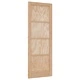 Вътрешна врата ORKDAL от шперплат кафяво 78x211 см с борови акценти