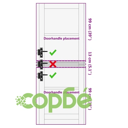 Вътрешна врата ORKDAL бяла 78x211x4 см шперплат борова дървесина ➤ топ цена ➤ sorbe.bg