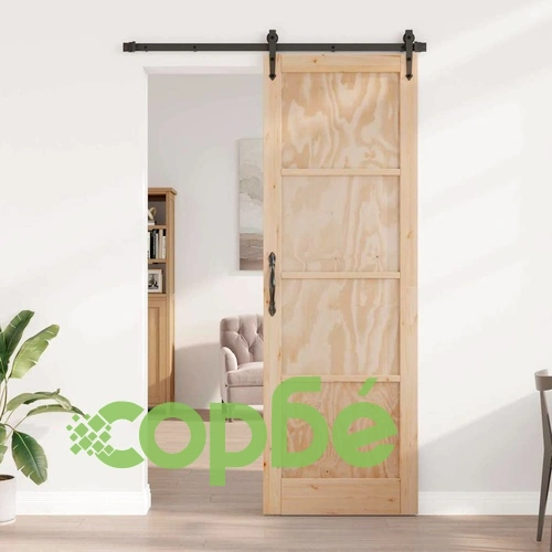 Вътрешна врата ORKDAL от шперплат кафяво 78x232x4 см ➤ топ цена ➤ sorbe.bg