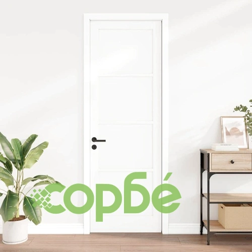 Вътрешна врата ORKDAL бяла 78x232 см шперплат с борови елементи ➤ топ цена ➤ sorbe.bg