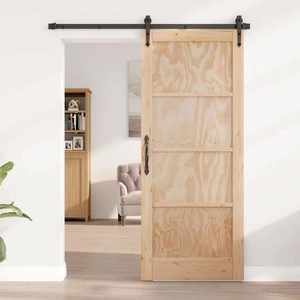 Вътрешна врата ORKDAL от шперплат кафява 83x202 см масивна борова дървесина