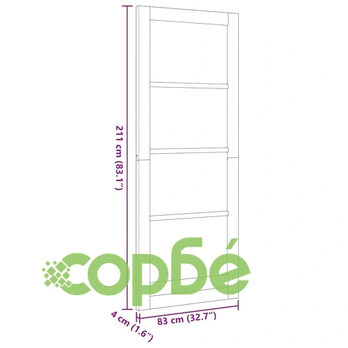 Вътрешна врата ORKDAL бяла 83x211x4 см шперплат борова дървесина ➤ топ цена ➤ sorbe.bg