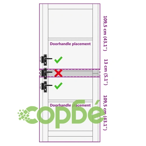 Вътрешна врата ORKDAL бяла 83x232x4 см шперплат борова дървесина ➤ топ цена ➤ sorbe.bg