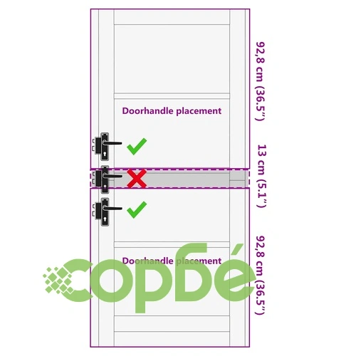 Вътрешна врата ORKDAL от шперплат 86x198.5 см кафяво ➤ топ цена ➤ sorbe.bg