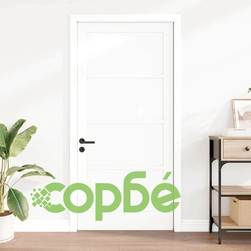 Вътрешна врата ORKDAL бяла 93x202x4 см шперплат с борови акценти ➤ топ цена ➤ sorbe.bg