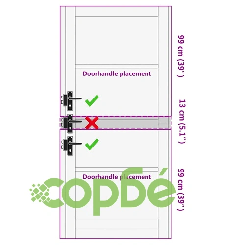 Вътрешна врата ORKDAL от шперплат кафява 93x211x4 см ➤ топ цена ➤ sorbe.bg