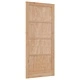 Вътрешна врата ORKDAL от шперплат кафява 93x211x4 см