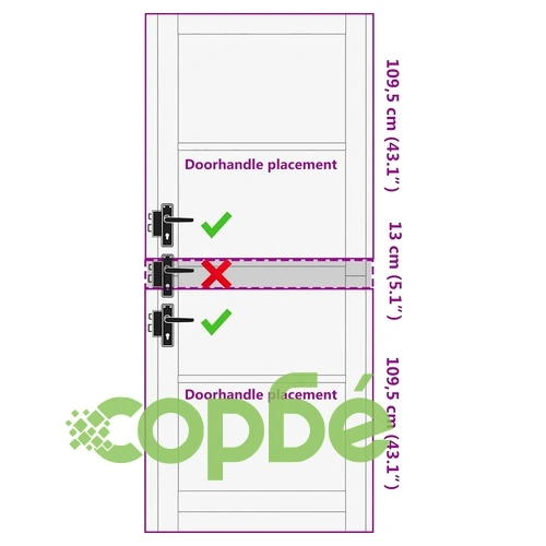Вътрешна врата ORKDAL от шперплат и борова дървесина 93x232 см кафяво ➤ топ цена ➤ sorbe.bg