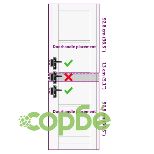 Интериорна врата ORKDAL с матово стъкло - бяла борова дървесина 61x198.5 см ➤ топ цена ➤ sorbe.bg