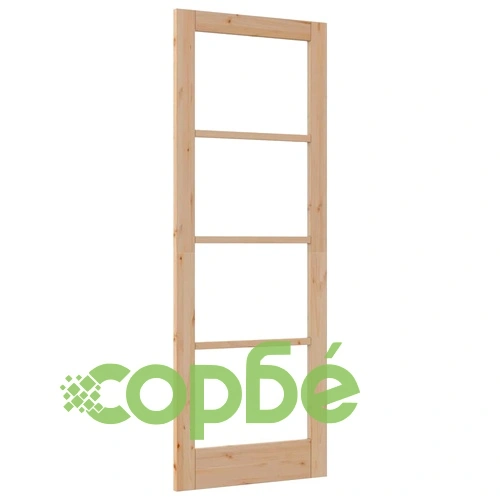 Интериорна врата ORKDAL с матово стъкло - масивна борова дървесина 78x211 см ➤ топ цена ➤ sorbe.bg