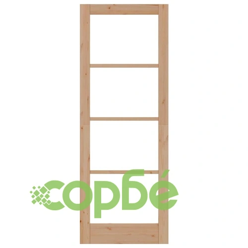 Интериорна врата ORKDAL с матово стъкло - масивна борова дървесина 78x211 см ➤ топ цена ➤ sorbe.bg