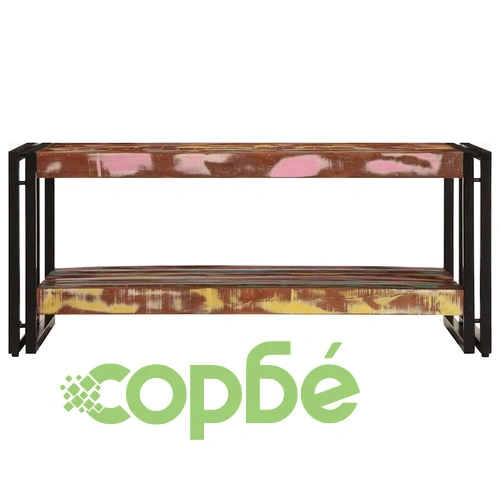 Масичка за кафе Multicolour 90x50x38 см от Масивно Рециклирано Дърво и Желязо ➤ топ цена ➤ sorbe.bg