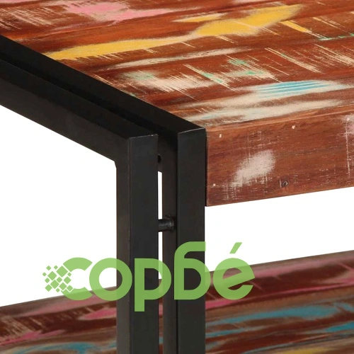 Масичка за кафе Multicolour 90x50x38 см от Масивно Рециклирано Дърво и Желязо ➤ топ цена ➤ sorbe.bg