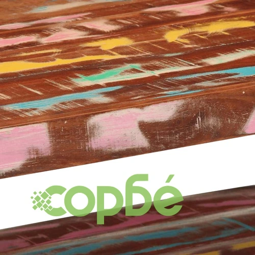 Масичка за кафе Multicolour 90x50x38 см от Масивно Рециклирано Дърво и Желязо ➤ топ цена ➤ sorbe.bg