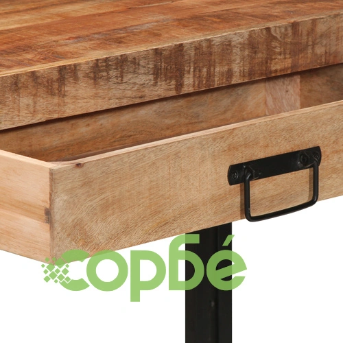 Конзолна маса от масивно необработено мангово дърво 120x33x75 см ➤ топ цена ➤ sorbe.bg