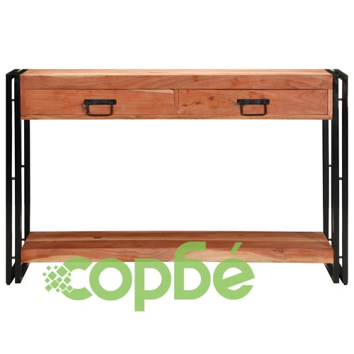 Конзолна маса от масивна акациева дървесина 120x33x75 см - универсална и стилна ➤ топ цена ➤ sorbe.bg