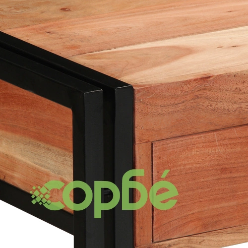 Конзолна маса от масивна акациева дървесина 120x33x75 см - универсална и стилна ➤ топ цена ➤ sorbe.bg