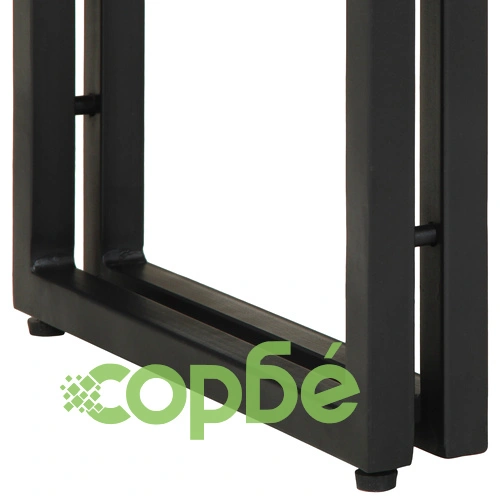 Комплект от 2 Крайни Масички от Масивно Манго Дърво и Метал, Черни, 90x33x75 см ➤ топ цена ➤ sorbe.bg