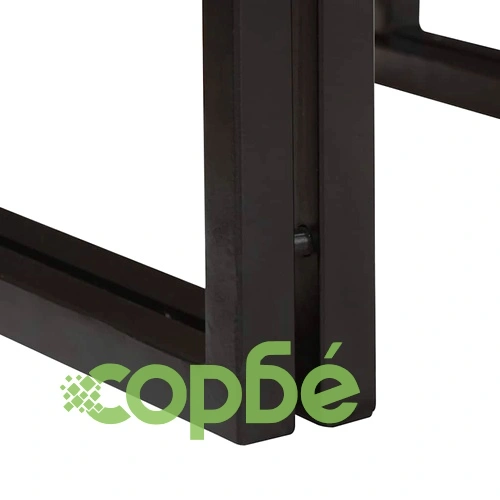 Поличка за баня от мангово дърво и желязо 120x50x23 см ➤ топ цена ➤ sorbe.bg