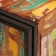 Шкаф за мивка от масивно регенерирано дърво и желязо 71x33x58 см