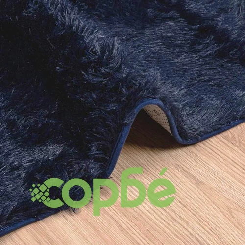 Шаги килим NAVARRA с дълъг косъм, тъмносин, 100% полиестер, 240x340 см ➤ топ цена ➤ sorbe.bg