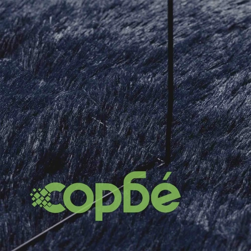 Шаги килим NAVARRA с дълъг косъм, тъмносин, 100% полиестер, 240x340 см ➤ топ цена ➤ sorbe.bg