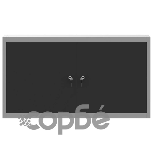 Стенен шкаф за инструменти от стомана, черен, 100x20x55 см ➤ топ цена ➤ sorbe.bg