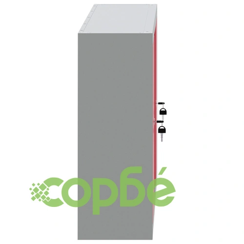 Стенен инструментален шкаф с перфориран панел - червен, 100x20x55 см, стомана ➤ топ цена ➤ sorbe.bg