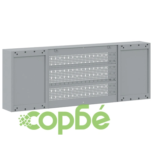 Инструментален шкаф за стена с перфорирана дъска от стомана, червен, 150x20x55 см ➤ топ цена ➤ sorbe.bg