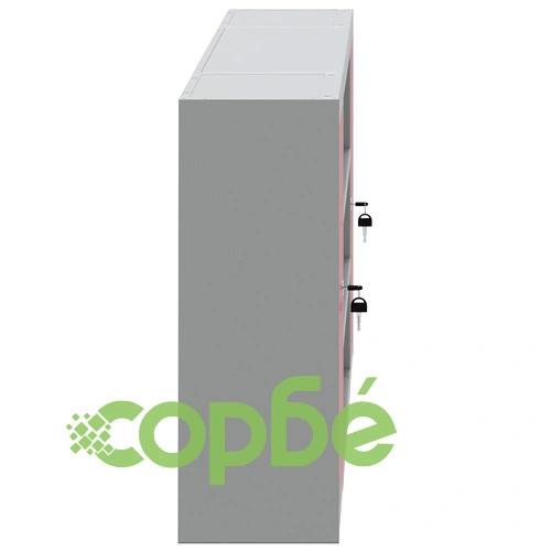 Инструментален шкаф за стена с перфорирана дъска от стомана, червен, 150x20x55 см ➤ топ цена ➤ sorbe.bg