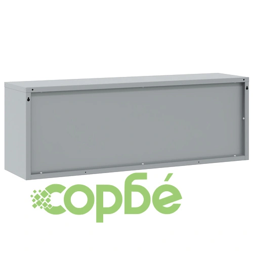 Стенен шкаф за инструменти с газово повдигане от метал, черен, 100x25x35 см ➤ топ цена ➤ sorbe.bg