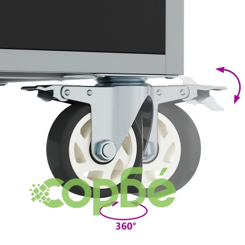 Професионална Кутия за Инструменти с Колела и Заключване - Черна Стоманена 75x45x85 см ➤ топ цена ➤ sorbe.bg