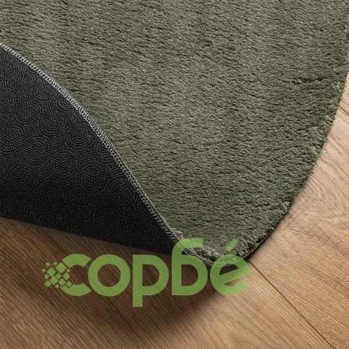 Килим Горска Зелен от Полиестер 160 x 230 см с Неплъзгаща се Основа ➤ топ цена ➤ sorbe.bg