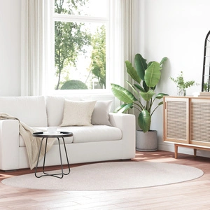 Килим за всекидневна от полипропилен с капков дизайн, бежов цвят, 160 x 230 см