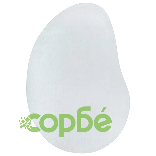 Овален сив килим от полиестер за вътрешно ползване, 160 x 230 см ➤ топ цена ➤ sorbe.bg