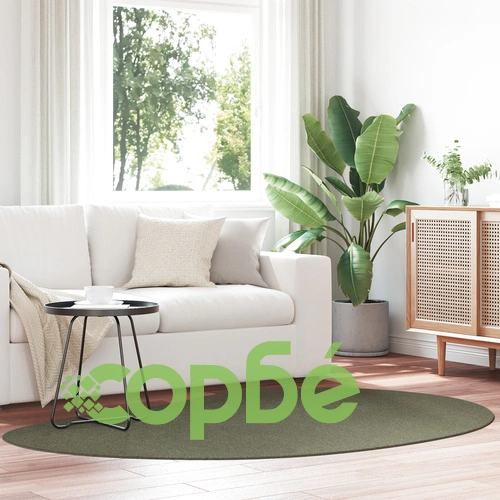 Килим Горско Зелено 140x200 см от Полиестер с Неплъзгаща Основа ➤ топ цена ➤ sorbe.bg