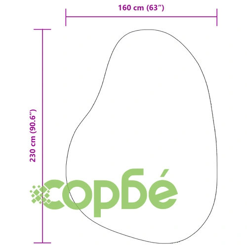 Килим Антрацит от Полипропилен 160 x 230 см за Всекидневна и Спалня ➤ топ цена ➤ sorbe.bg