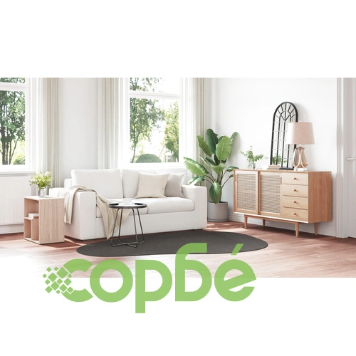 Килим Антрацит от Полипропилен 160 x 230 см за Всекидневна и Спалня ➤ топ цена ➤ sorbe.bg