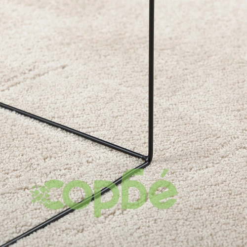 Модерен бежов килим от полиестер с неплъзгаща се основа, 160 x 230 см ➤ топ цена ➤ sorbe.bg