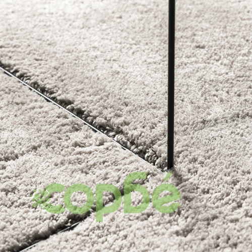 Вълнен килим в пясъчен цвят 160 x 230 см с вълнообразен дизайн за вътрешни помещения ➤ топ цена ➤ sorbe.bg