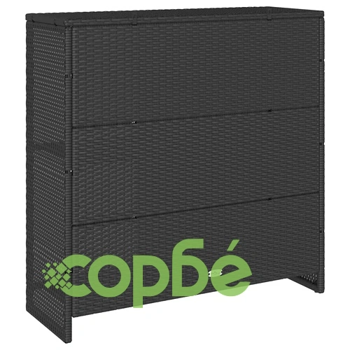 Шкаф за съхранение от ратан черен 100x36x102 см ➤ топ цена ➤ sorbe.bg