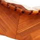 Люлеещ се шезлонг от масивна акация с възглавница 154x60x74 см