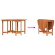 Сгъваема овална градинска маса Butterfly 110x60x72 см от масивна акациева дървесина