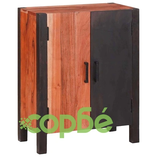 Странични шкафове от масивна акация 55x30x75 см кафяво ➤ топ цена ➤ sorbe.bg
