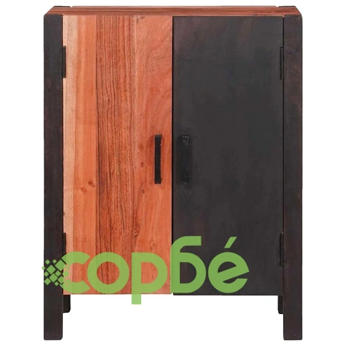 Странични шкафове от масивна акация 55x30x75 см кафяво ➤ топ цена ➤ sorbe.bg