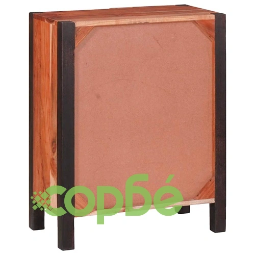 Странични шкафове от масивна акация 55x30x75 см кафяво ➤ топ цена ➤ sorbe.bg