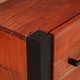 Бюфет от масивно акациево дърво кафяв 55x30x75 см с 2 чекмеджета